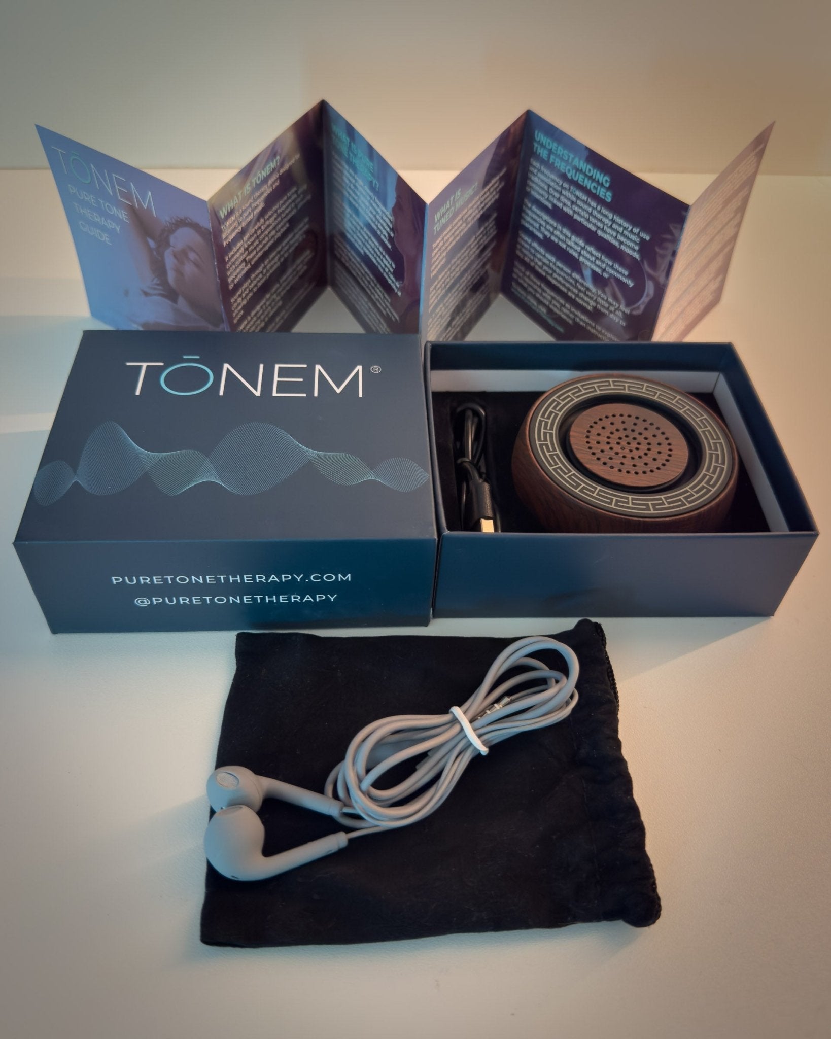 TŌNEM — Pure Tone Therapy Device for Sound Healing, Sleep & Meditation